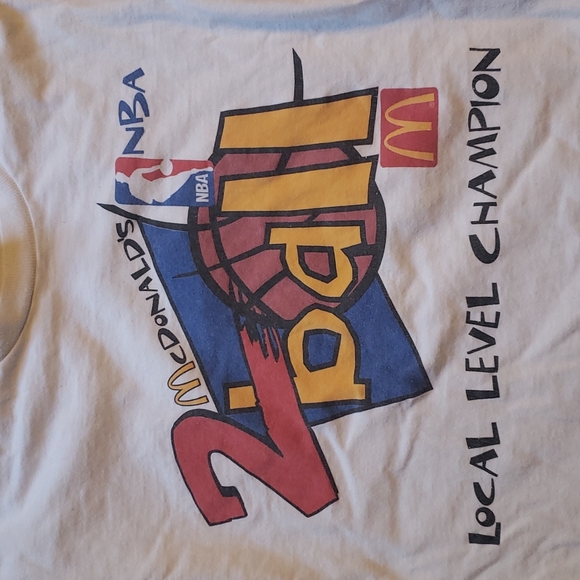 McDonald's NBA 2ball local level champion tee shirt size is Large - Picture 2 of 5